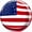 US flag, small image, round shape